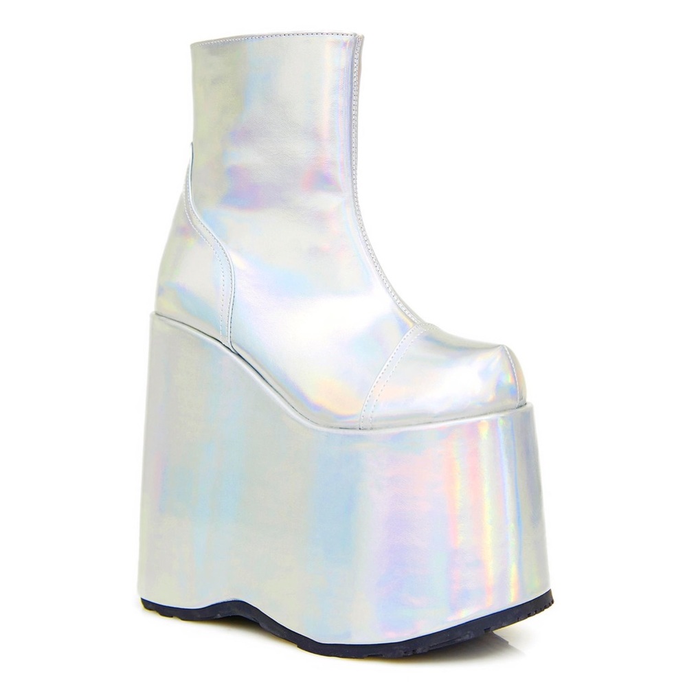 Demonia Holographic Platform Boots - image 1